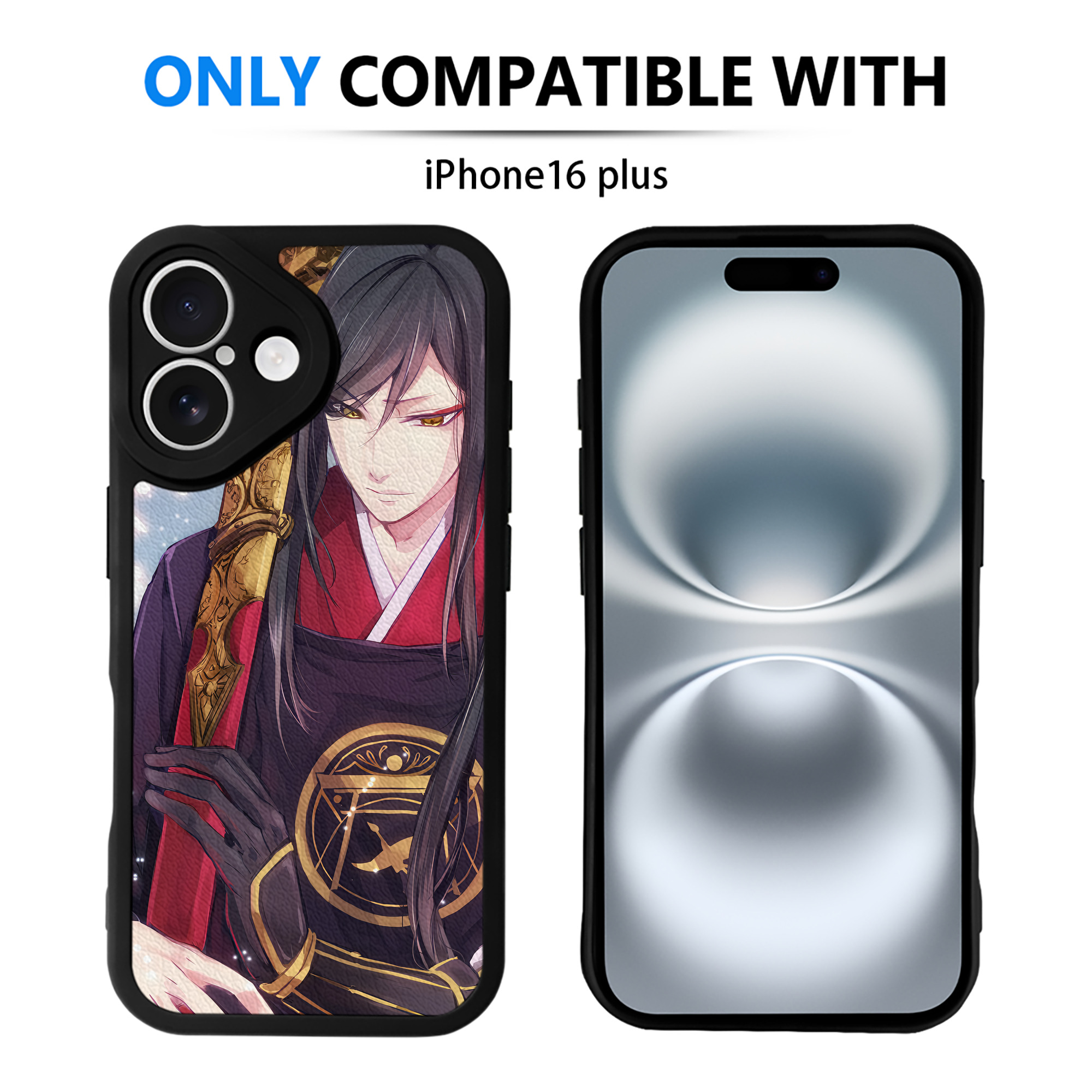 （画像用） 刀剣乱舞 Touken Ranbu 【iPhone 16シリーズ対応】シリコンスマホケース（レザー調） 材質：シリコン